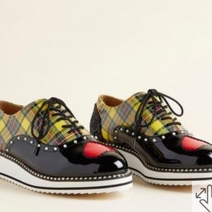 Betsey Johnson Yellow Mixed Print Oxford